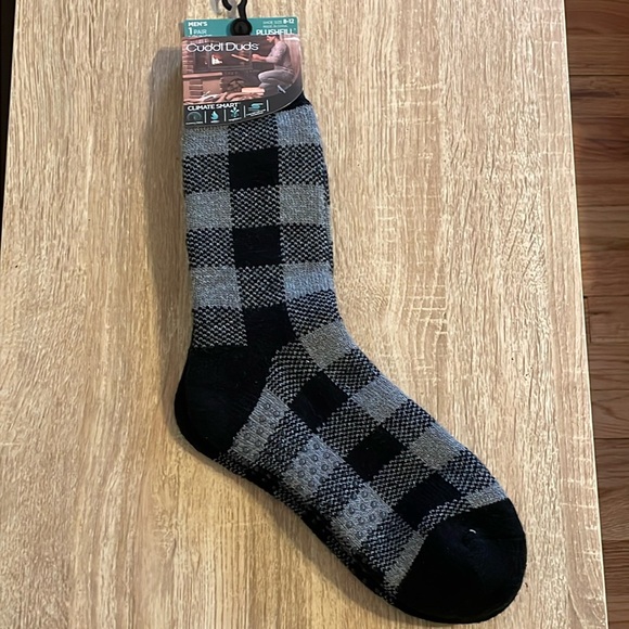 NWT Men’s Cuddl Duds Plush Lounge Socks - Picture 1 of 4
